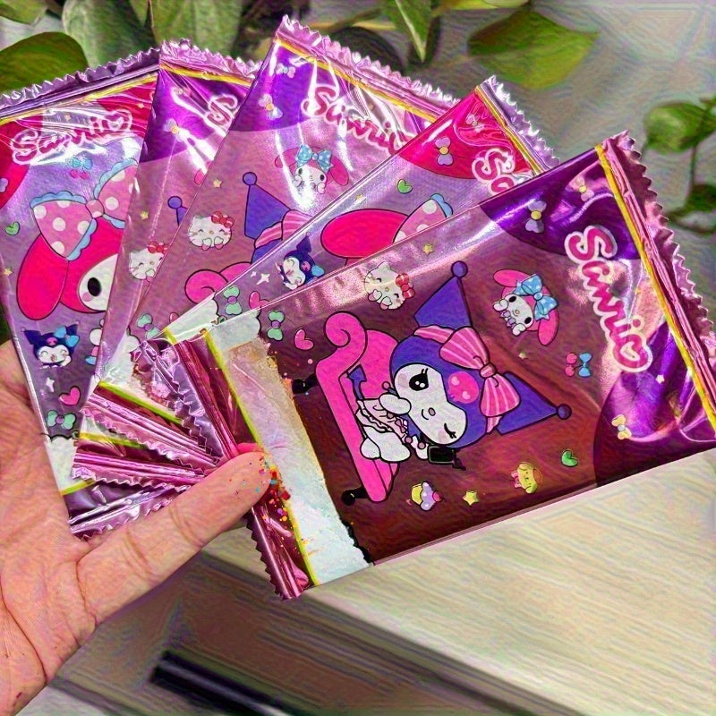 1 Boîte (32 Paquets) de Cartes Série Sanrio - Hello Kitty, My Melody, Kuromi & Plus - Collection de Cartes à Échanger Premium pour Collecteurs et Cadeaux, Petits Présents Idéaux