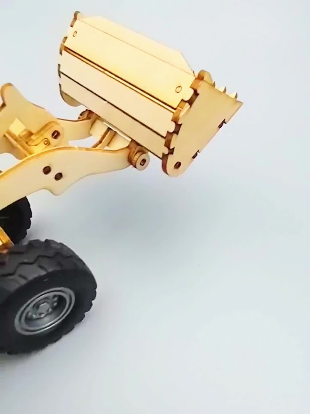 Puzzle 3D en Bois pour Adultes - Kit de Construction Bulldozer, Modèle à Assembler - Casse-Tête - Kit de Véhicule - Cadeau Original pour Anniversaire\u002FPâques\u002FNoël, Créez votre Collection