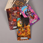 KEPNOY Cat Star Tales Tarot Deck, 78 cartes de taille standard, cartes de fortune en papier pour les jeux de fête, Halloween, Thanksgiving, cadeau de Noël, illustrations enchantantes