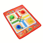 1 Jeu de dames volantes classiques - Jeu de société éducatif pour des moments de détente en famille, jeu de puzzle en plein air, matériau non tissé, idéal pour Thanksgiving, Noël, Halloween, le Nouvel An, le Festival du Printemps - Couleur mélangée