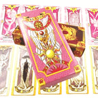 Jeu de Cartes Divers (56 cartes) - Magical Girl Sakuraguro Lang - Cartes d'Anniversaire 25e Anniversaire - Jeu Romantique - Tarot Artistique, Matériau Papier Premium, Jeu de Stratégie