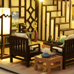 Yaxinju Puzzle de Construction de Modèle Micro en 3D, Jouet de Petite Chambre Cabane à Faire Soi-même, Artisanat en Bois, Saint-Valentin, Action de Grâce, Halloween, Noël, Cadeau d'Anniversaire, Idéal pour Noël, Parfait pour l'Action de Grâce